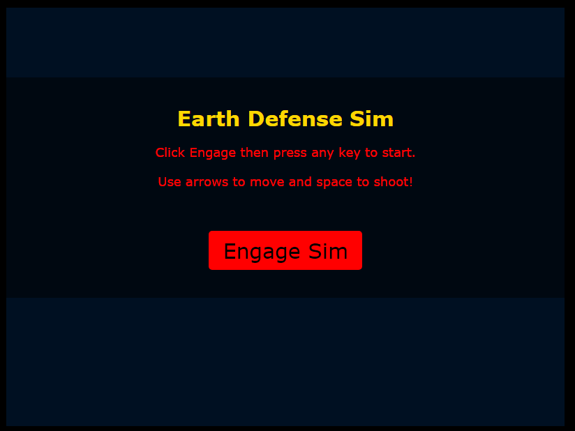 Earth Defense Sim