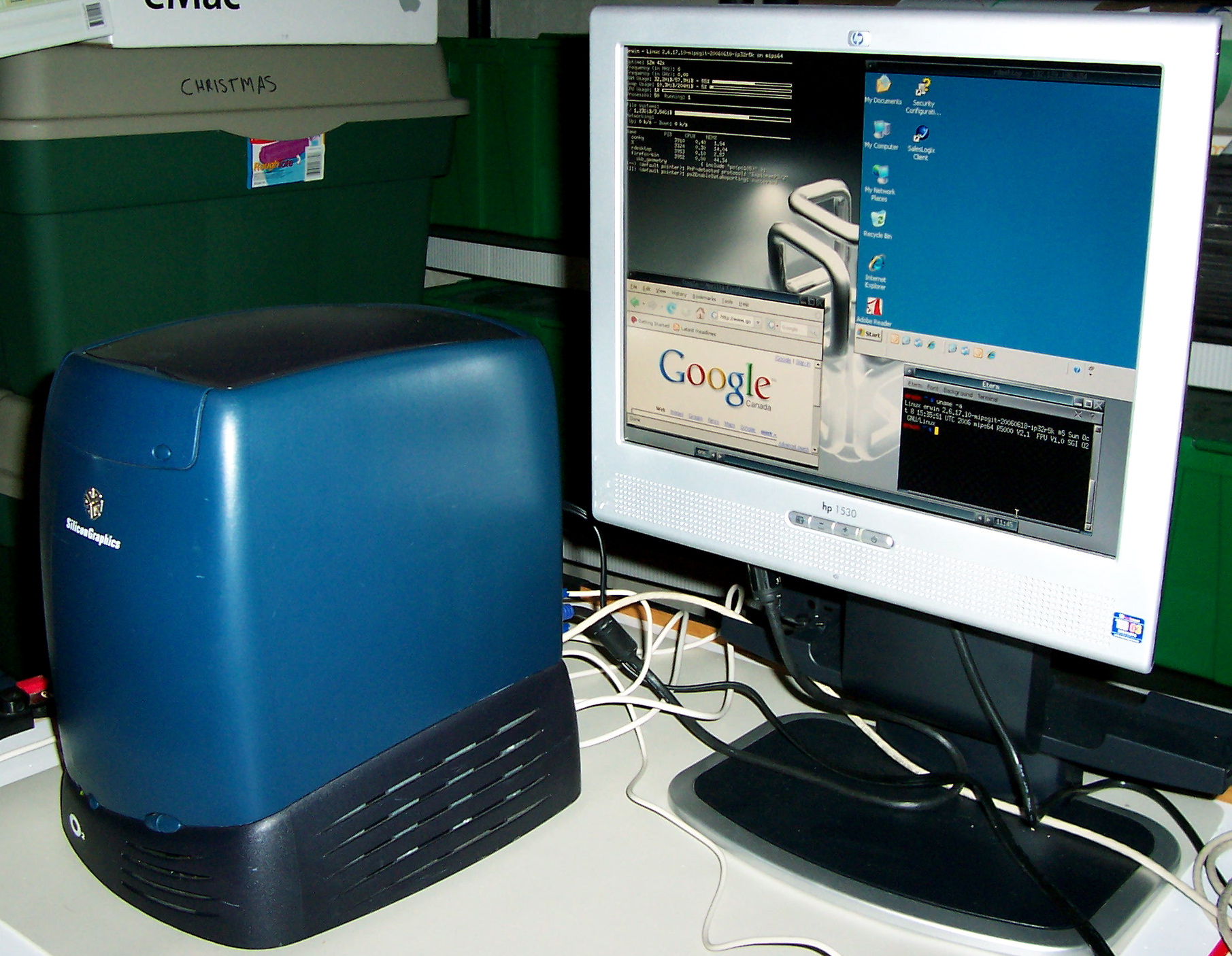 SGI O2 running Linux