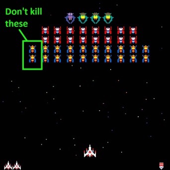 Galaga no fire cheat