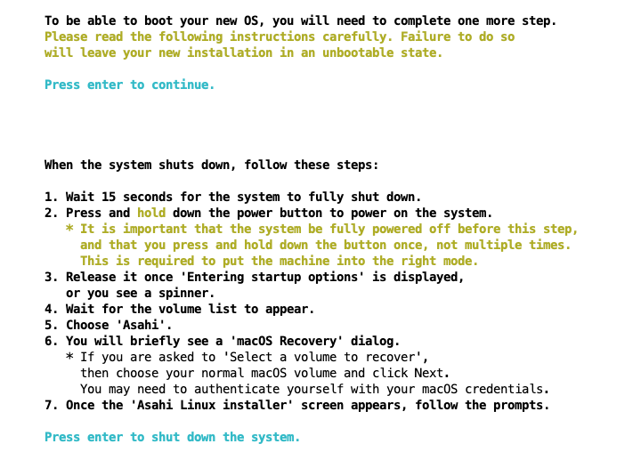 Asahi Install 7