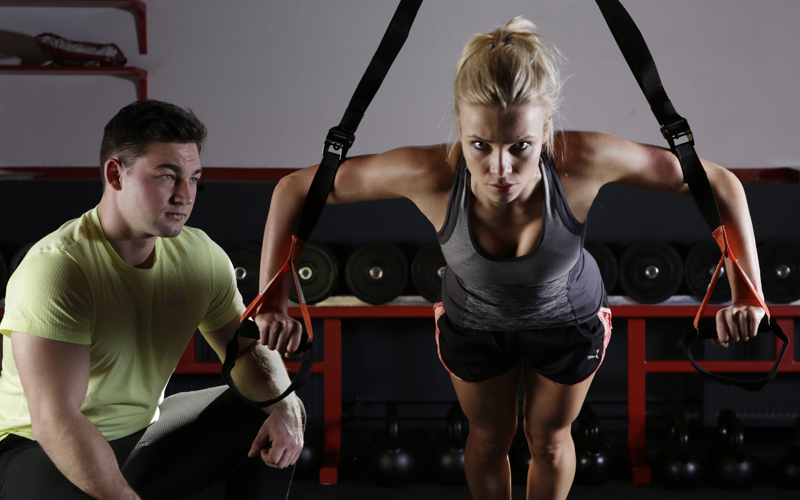 Affordable fitness check out the pricing. Girl working out.