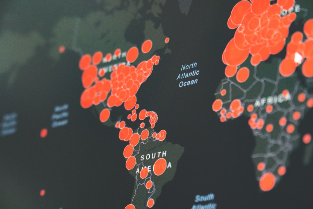 covid cases map